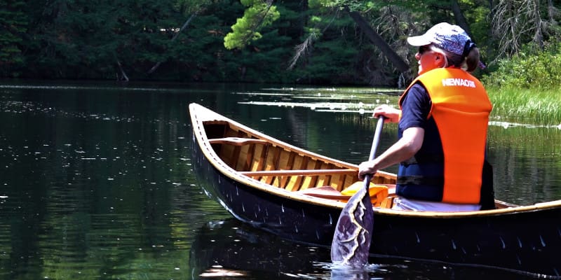 Outdoor adventure in a life jacket